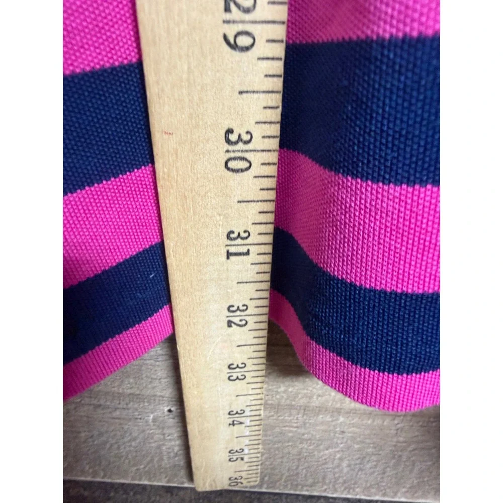 Polo Golf Ralph Lauren Mens XXL Performance Polo Shirt Pink‎ Navy Blue Striped